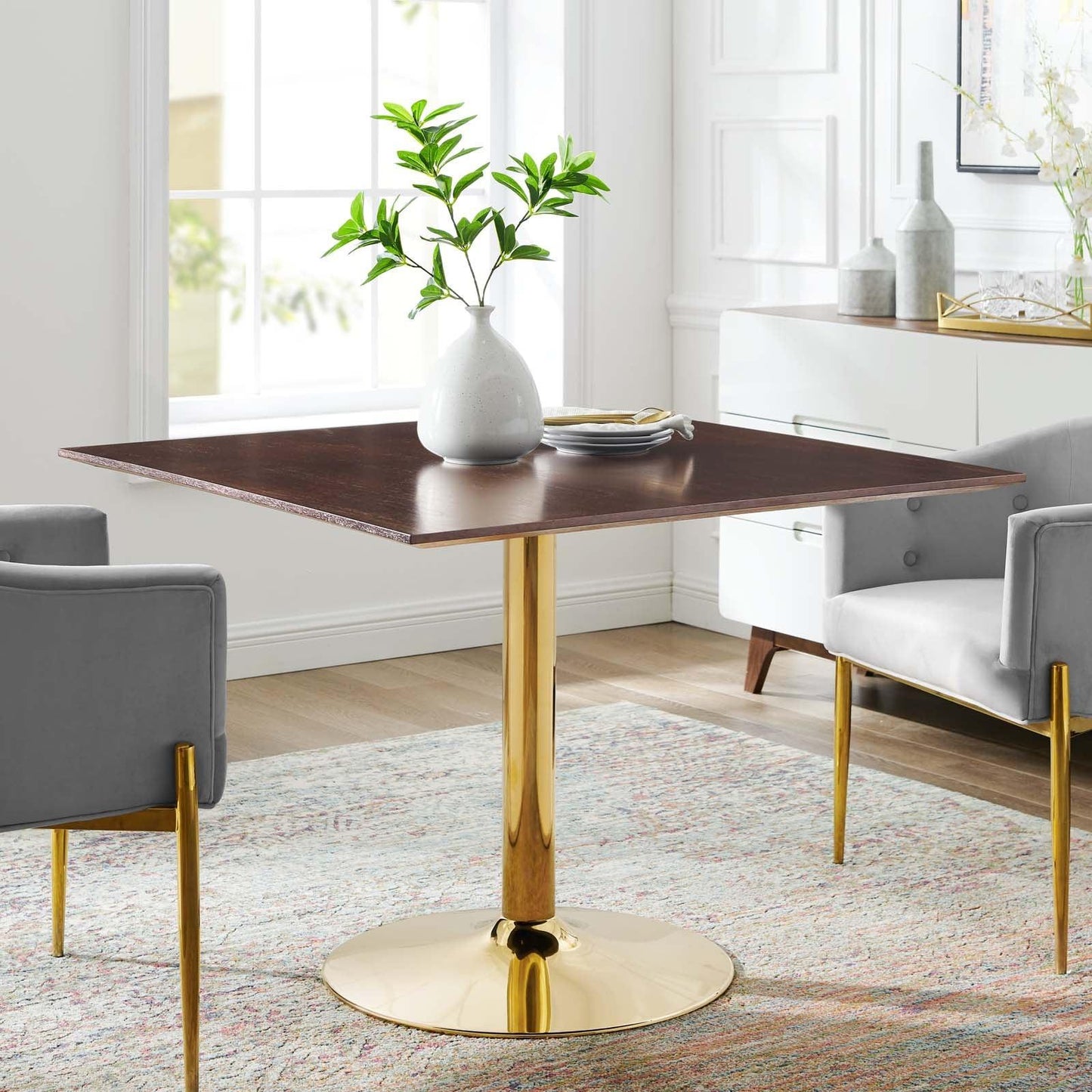 Modway Verne 40" Square Dining Table FredCo