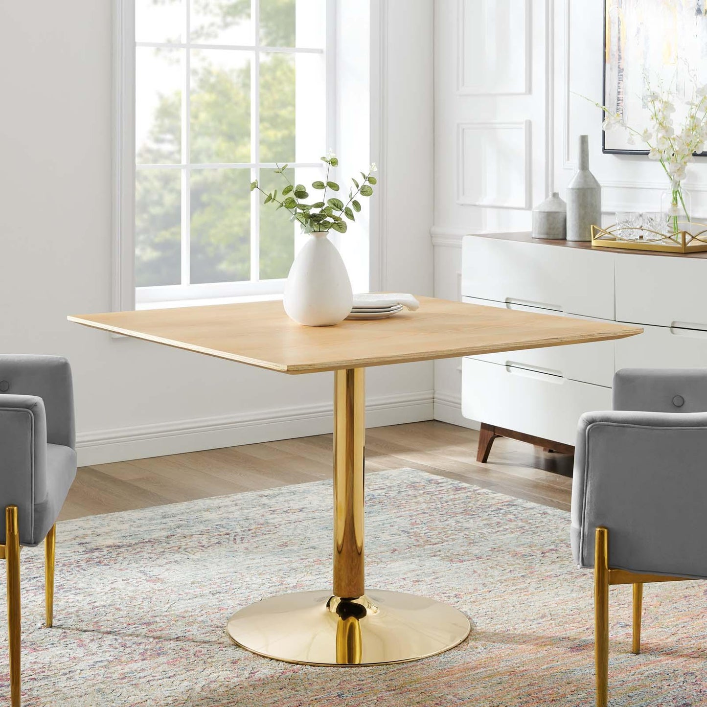 Modway Verne 40" Square Dining Table FredCo