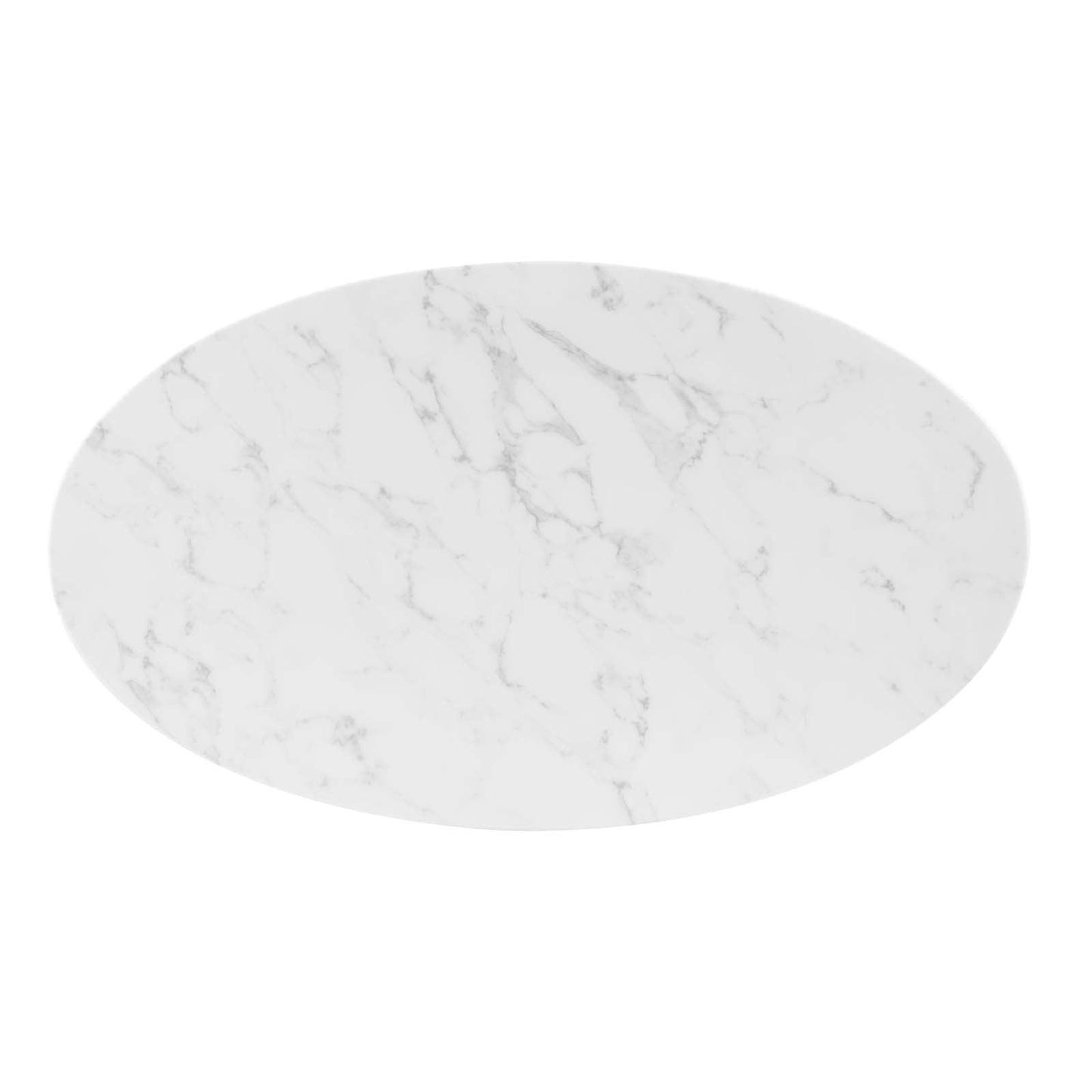 Modway Verne 48" Oval Artificial Marble Dining Table FredCo