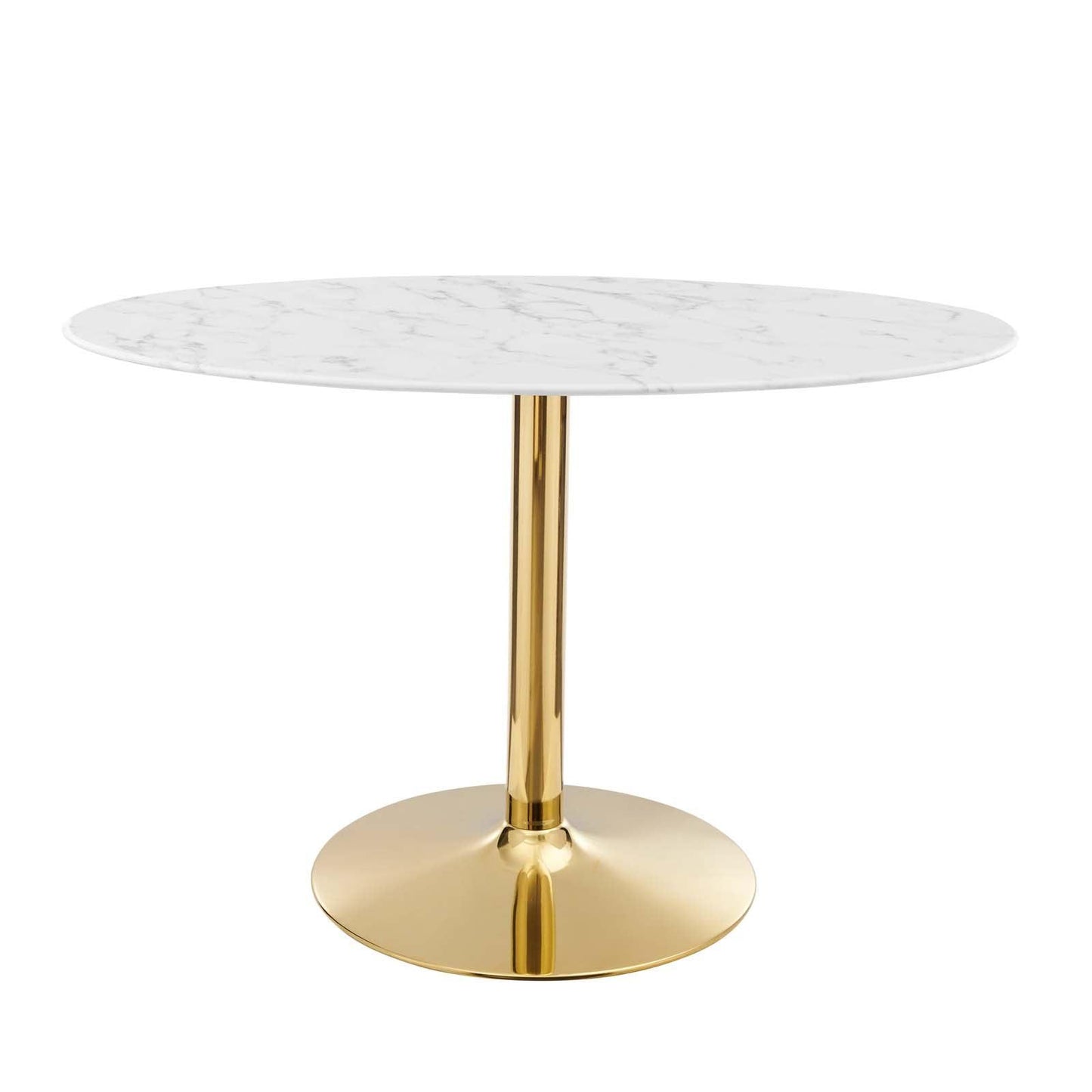 Modway Verne 48" Oval Artificial Marble Dining Table FredCo