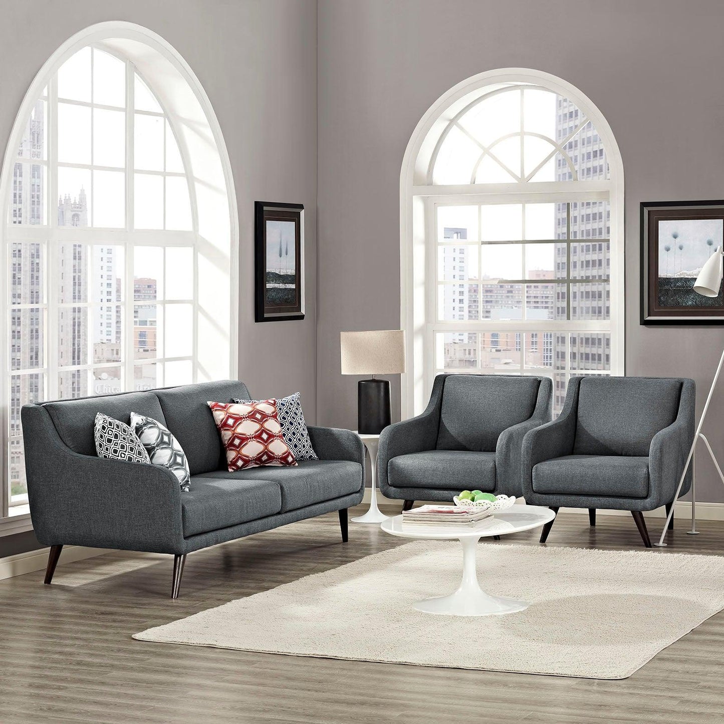 Modway Verve Living Room Set Set of 3 FredCo