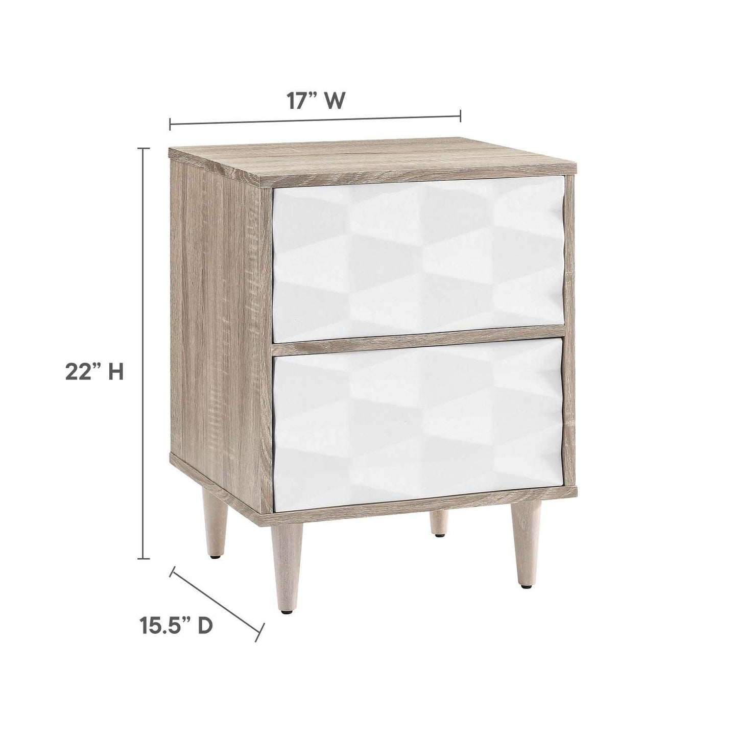 Modway Vespera 2-Drawer Nightstand FredCo