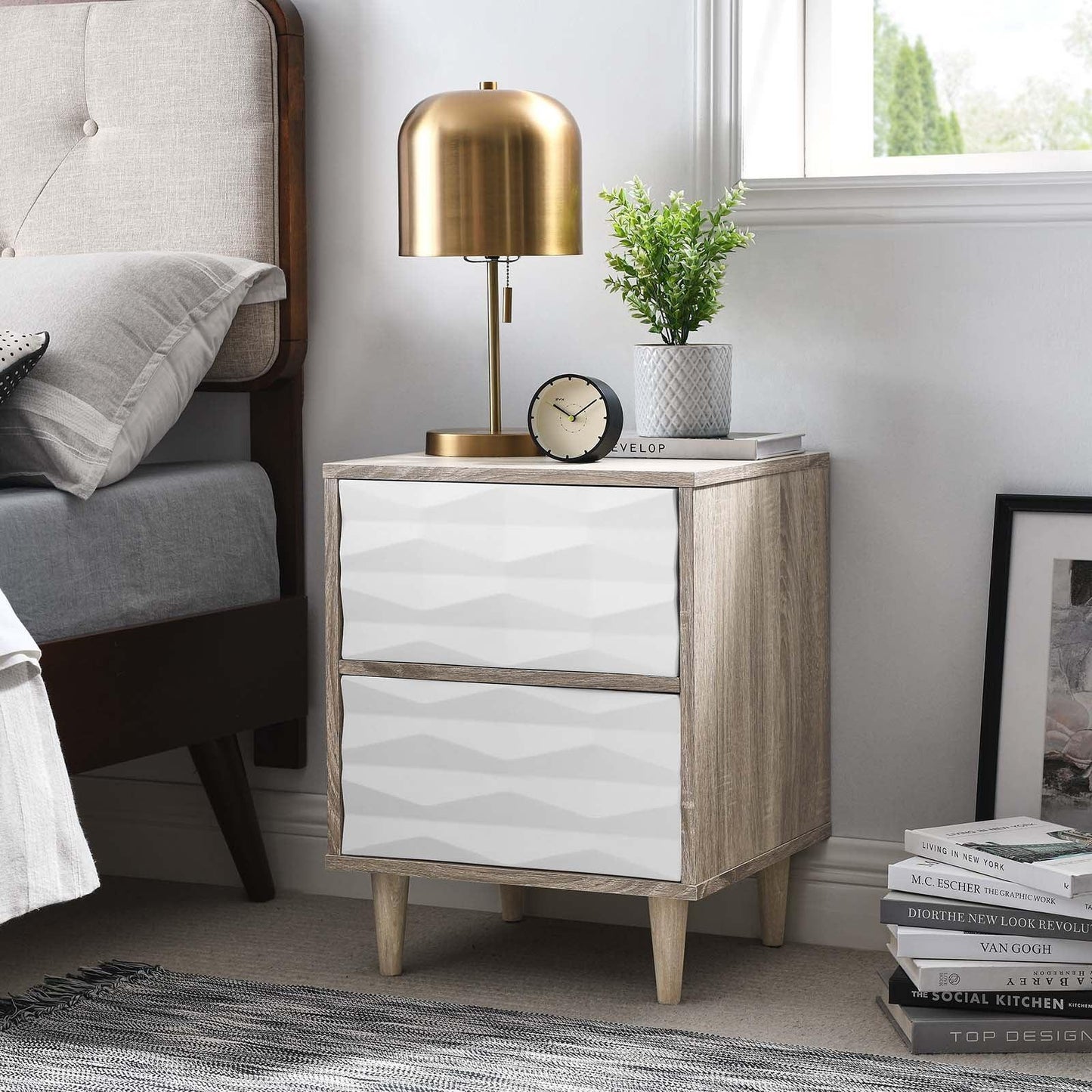 Modway Vespera 2-Drawer Nightstand FredCo