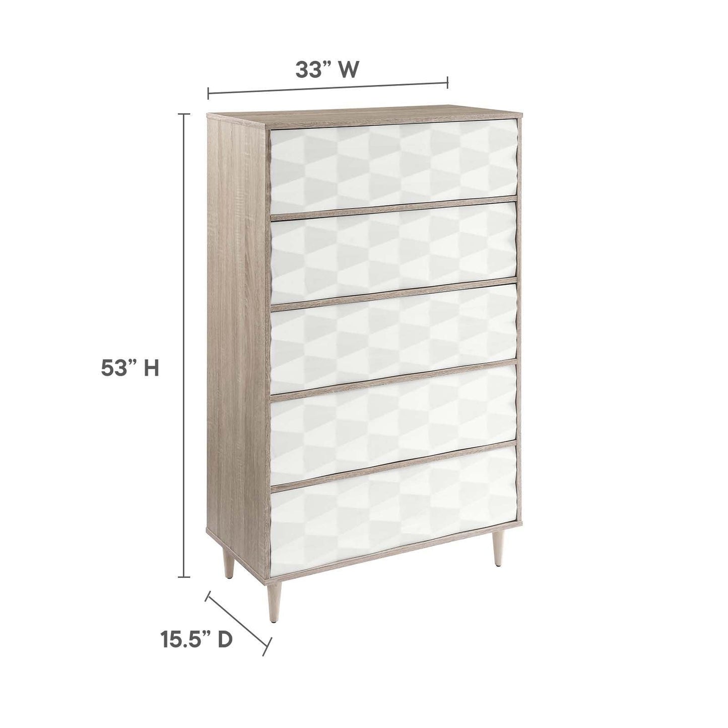 Modway Vespera 5-Drawer Chest FredCo