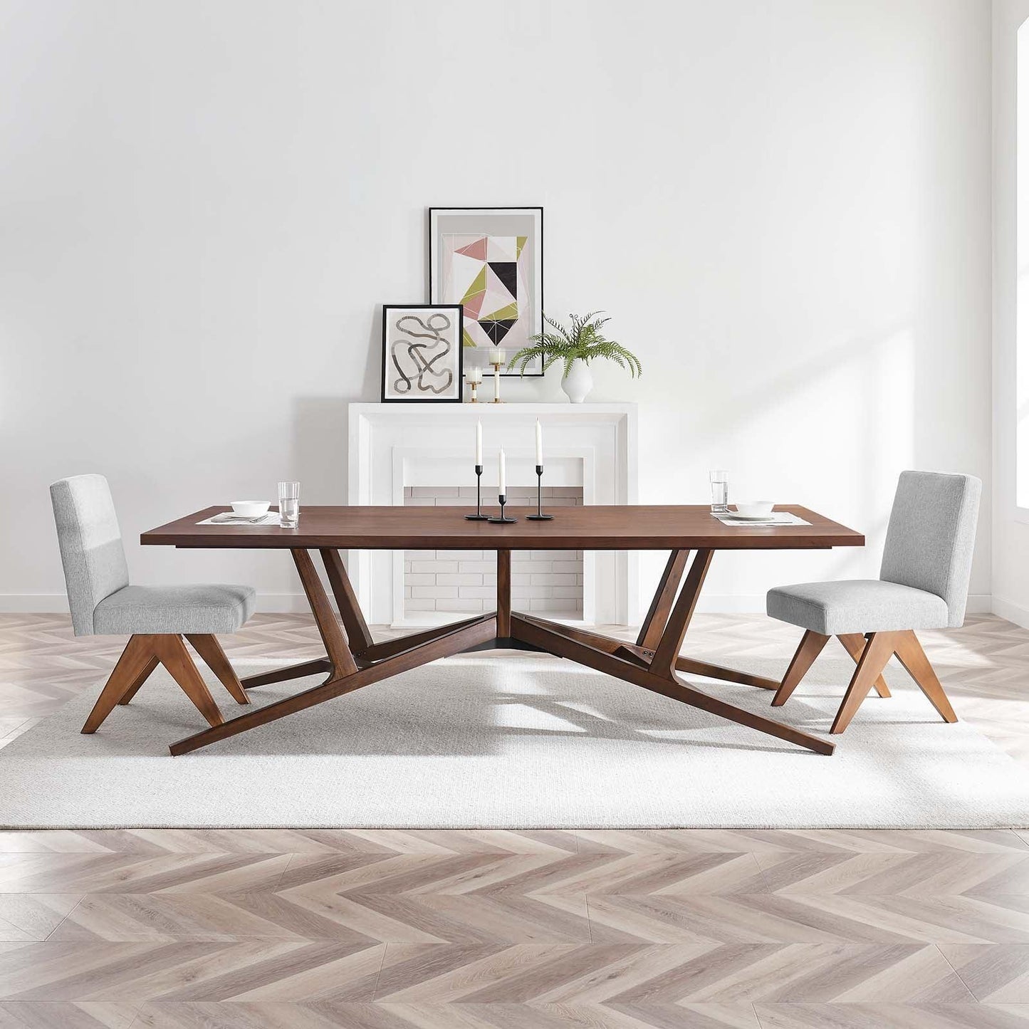 Modway Victor 95” Dining Room Table, EEI-6227 FredCo