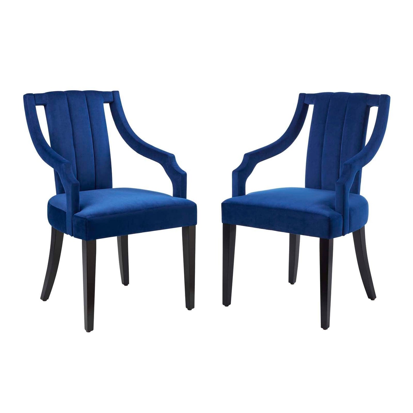 Modway Virtue Performance Velvet Dining Chairs - Set of 2 FredCo