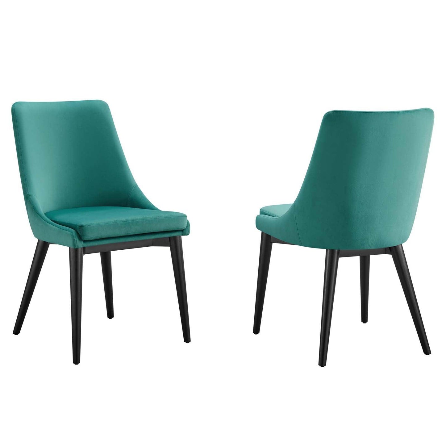 Modway Viscount Accent Performance Velvet Dining Chairs - Set of 2 FredCo