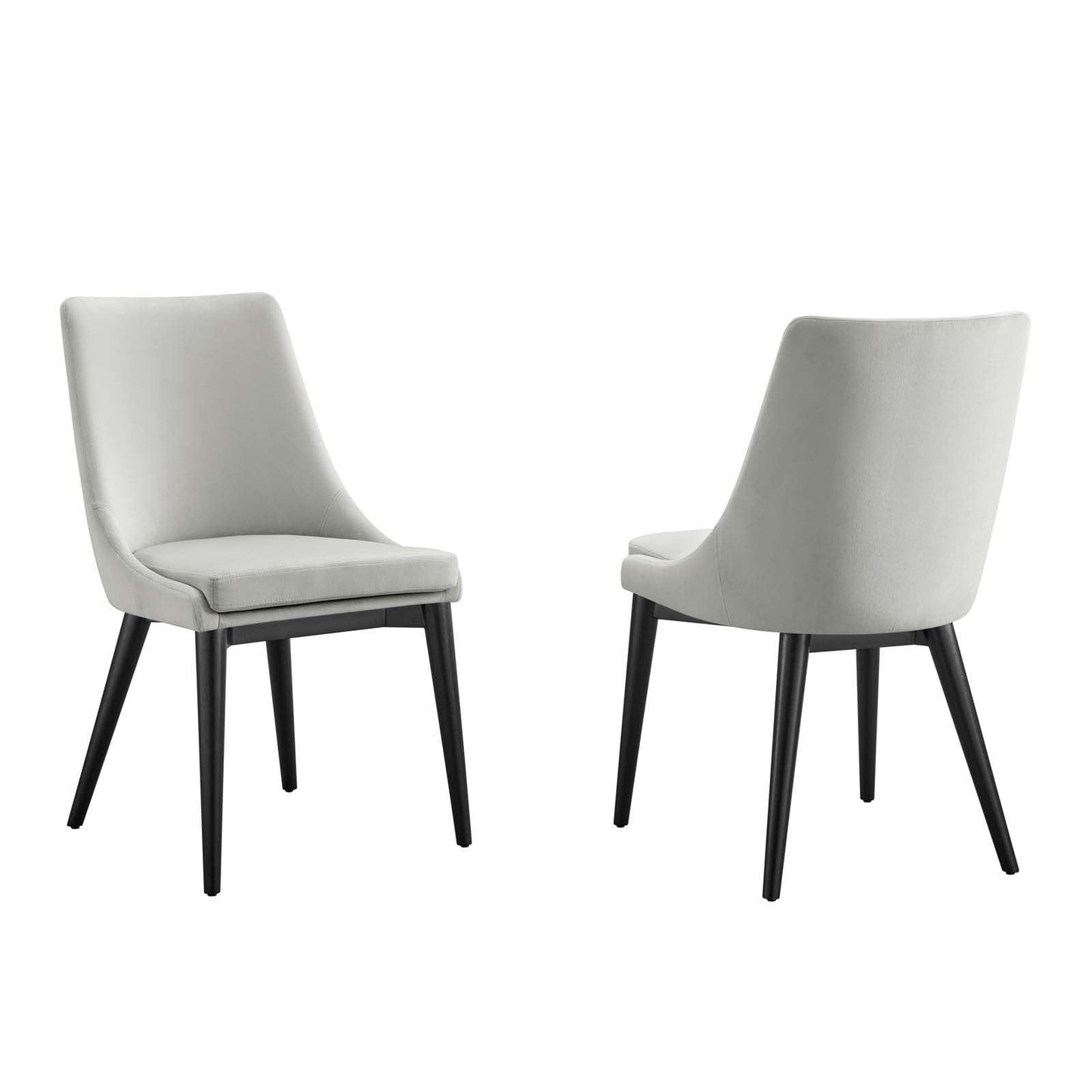 Modway Viscount Accent Performance Velvet Dining Chairs - Set of 2 FredCo