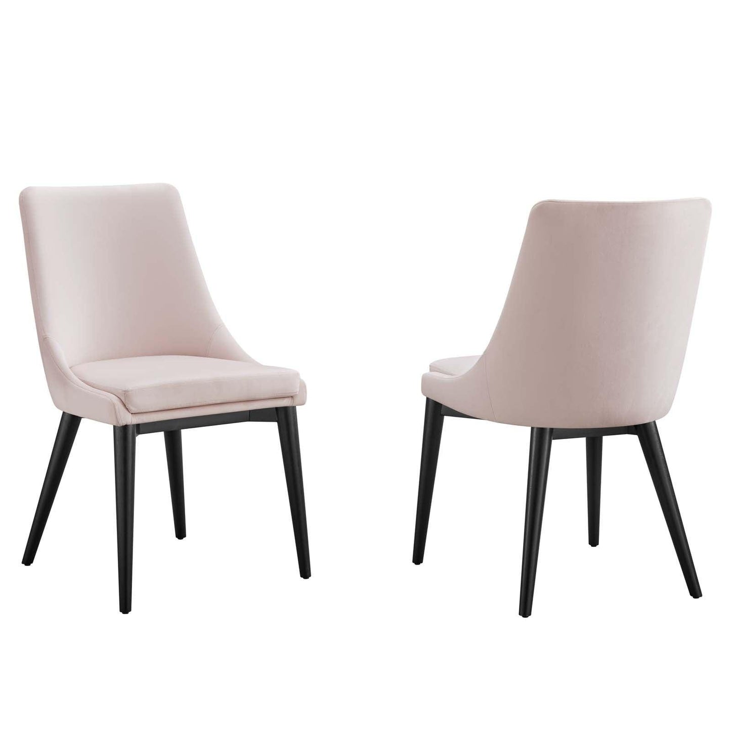 Modway Viscount Accent Performance Velvet Dining Chairs - Set of 2 FredCo