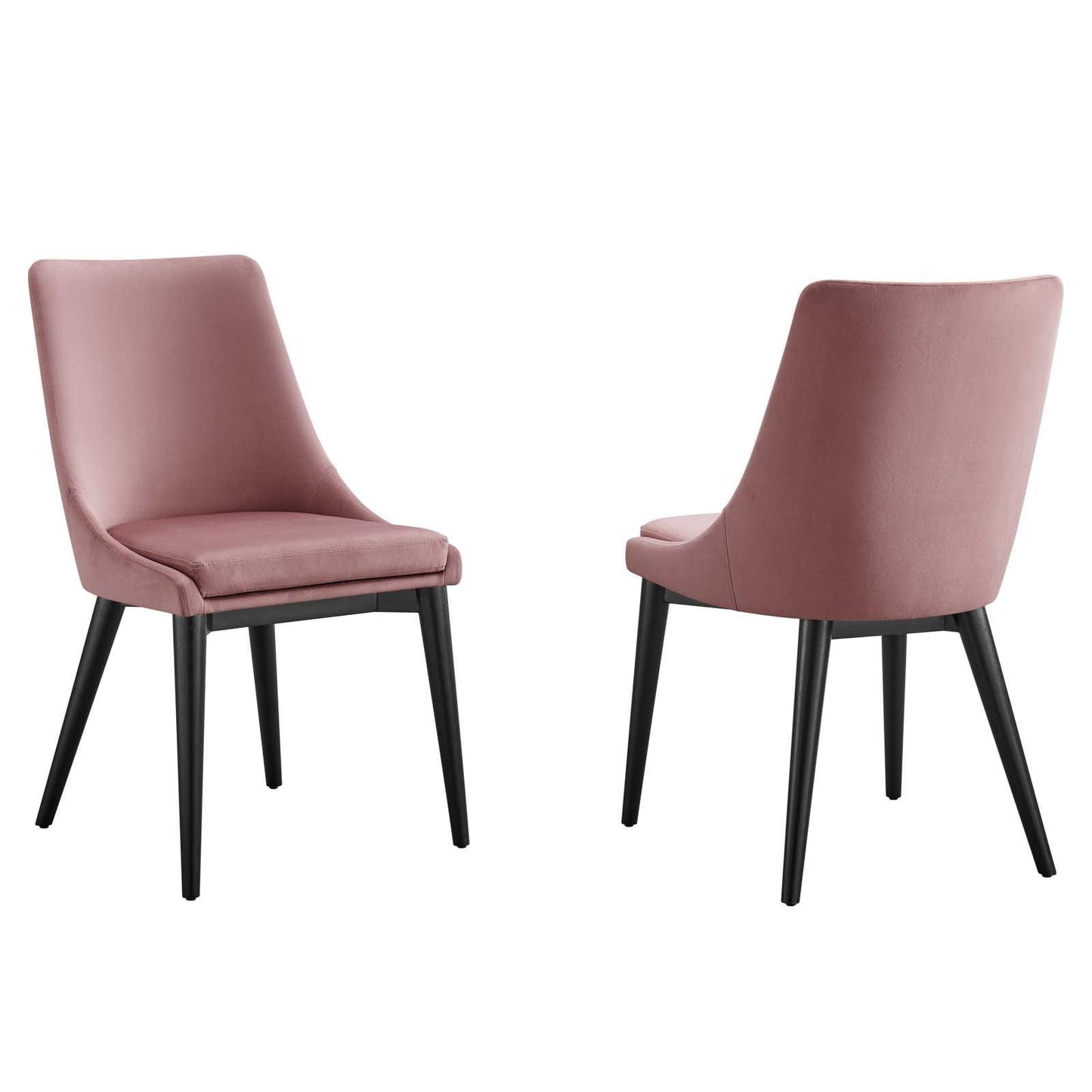 Modway Viscount Accent Performance Velvet Dining Chairs - Set of 2 FredCo
