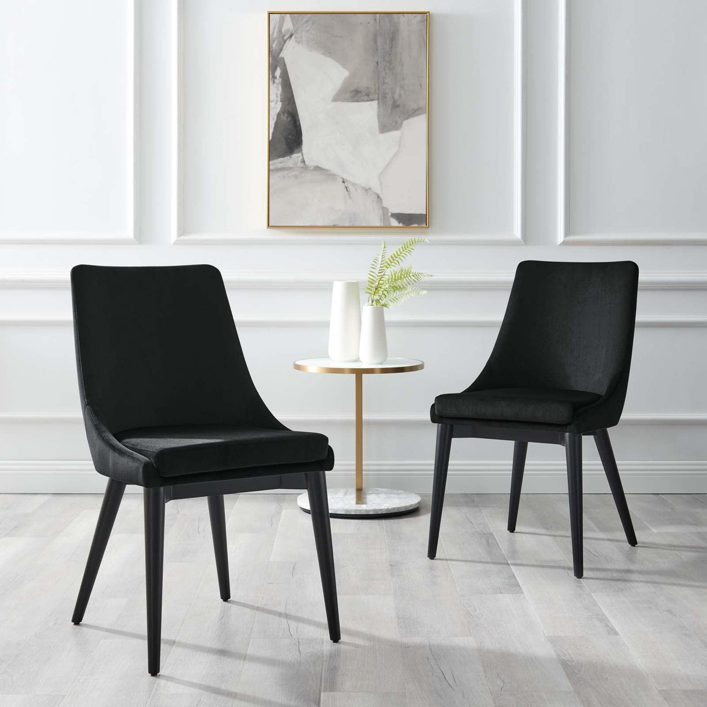 Modway Viscount Accent Performance Velvet Dining Chairs - Set of 2 FredCo