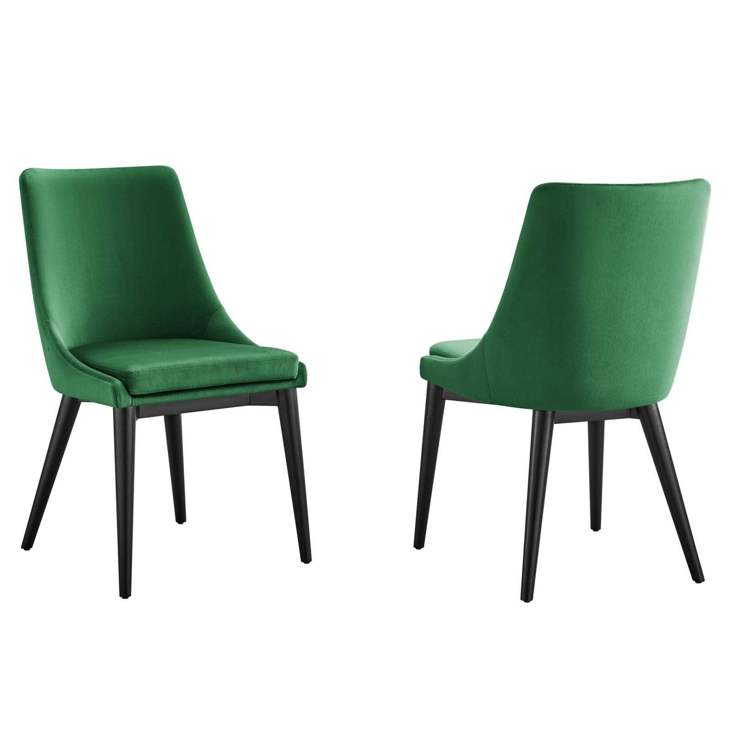 Modway Viscount Accent Performance Velvet Dining Chairs - Set of 2 FredCo
