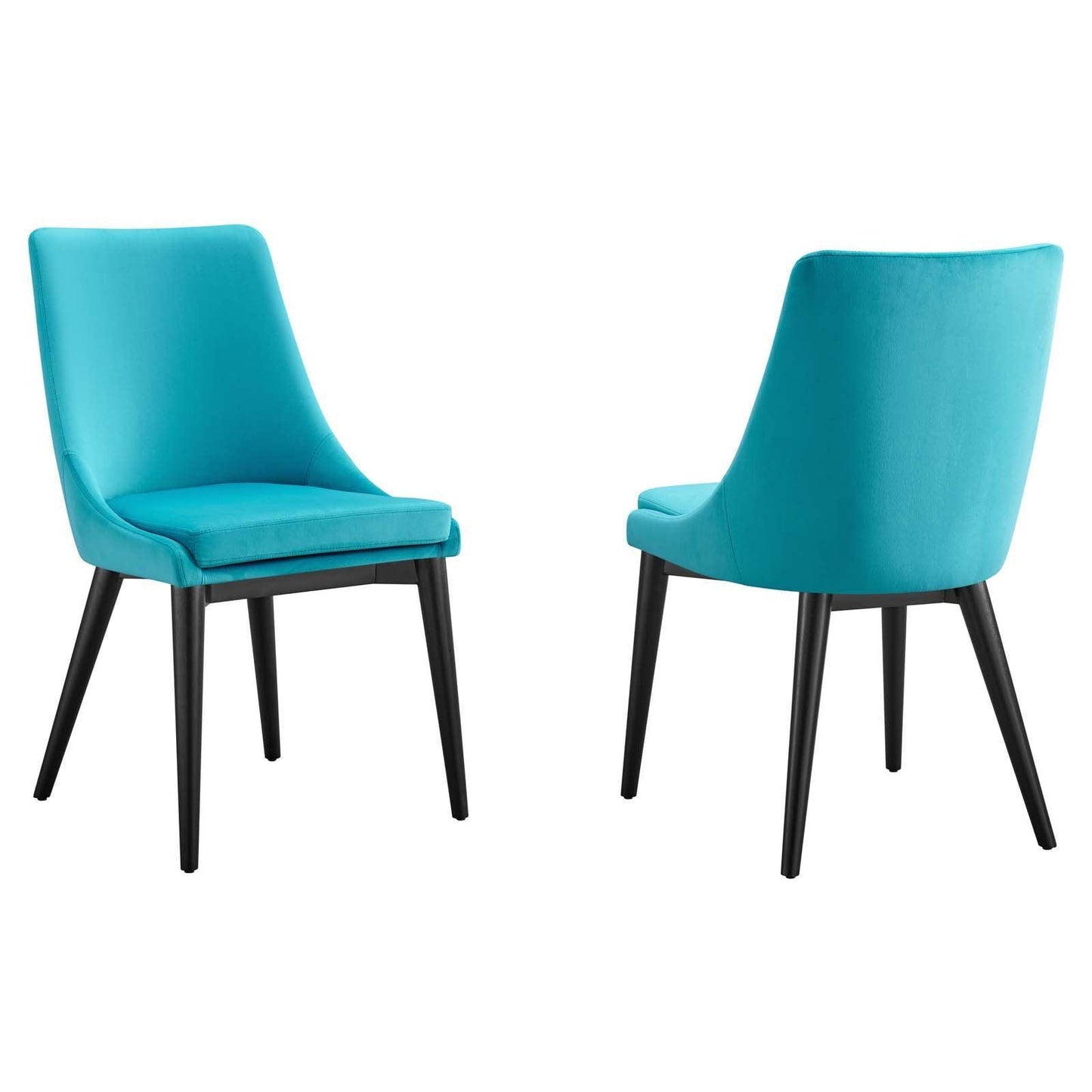 Modway Viscount Accent Performance Velvet Dining Chairs - Set of 2 FredCo