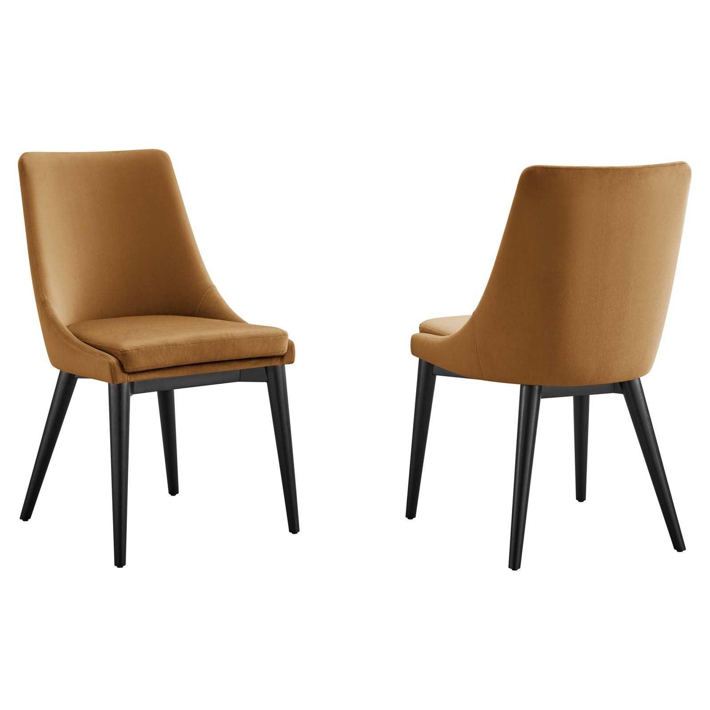 Modway Viscount Accent Performance Velvet Dining Chairs - Set of 2 FredCo