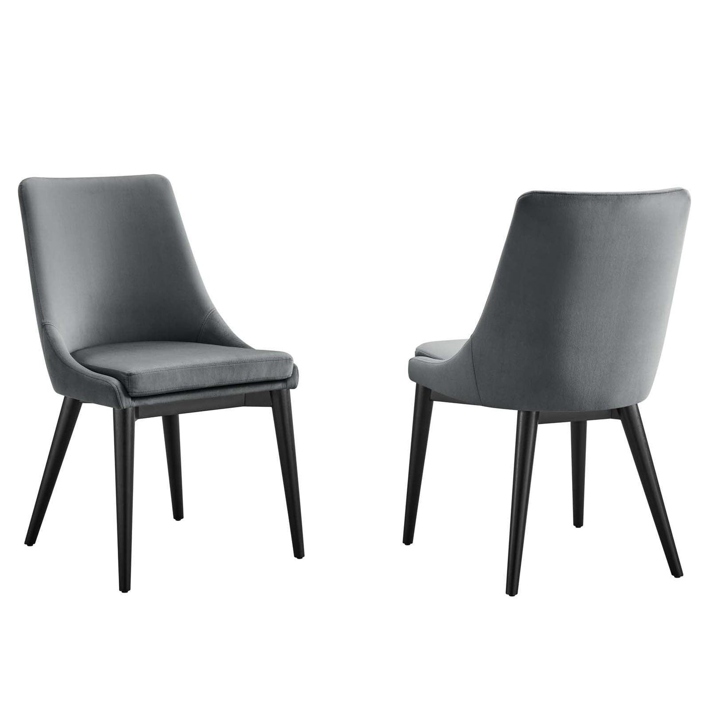 Modway Viscount Accent Performance Velvet Dining Chairs - Set of 2 FredCo