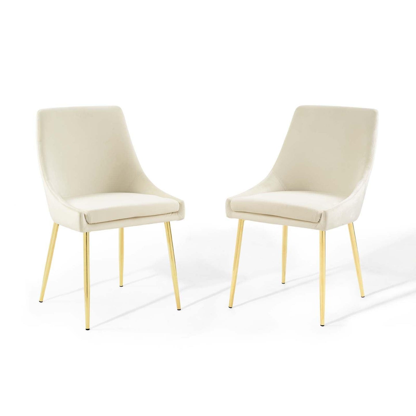 Modway Viscount Performance Velvet Dining Chairs - Set of 2 FredCo