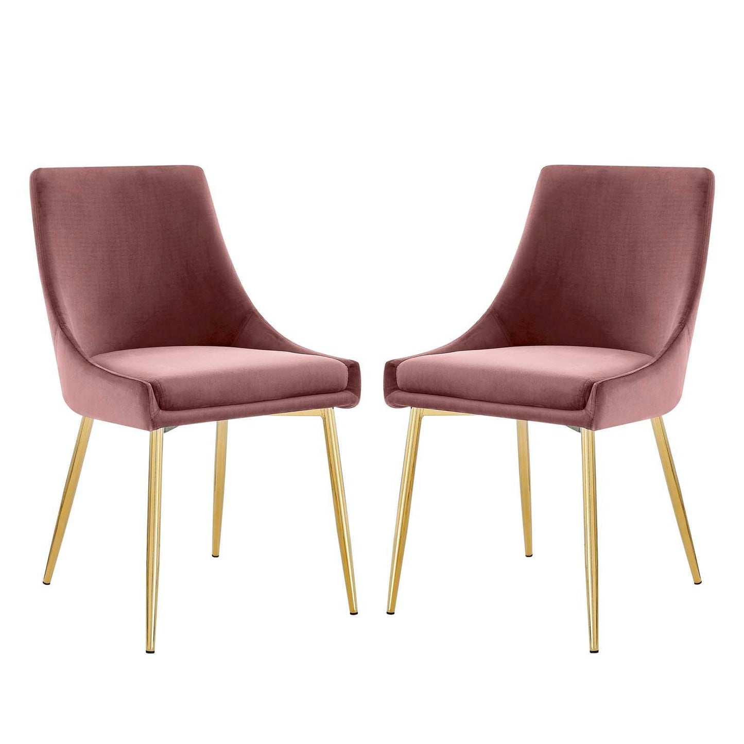 Modway Viscount Performance Velvet Dining Chairs - Set of 2 FredCo