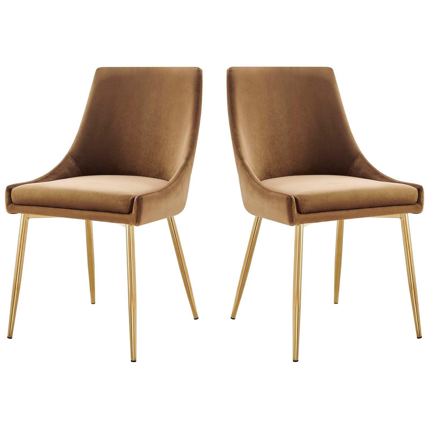 Modway Viscount Performance Velvet Dining Chairs - Set of 2 FredCo