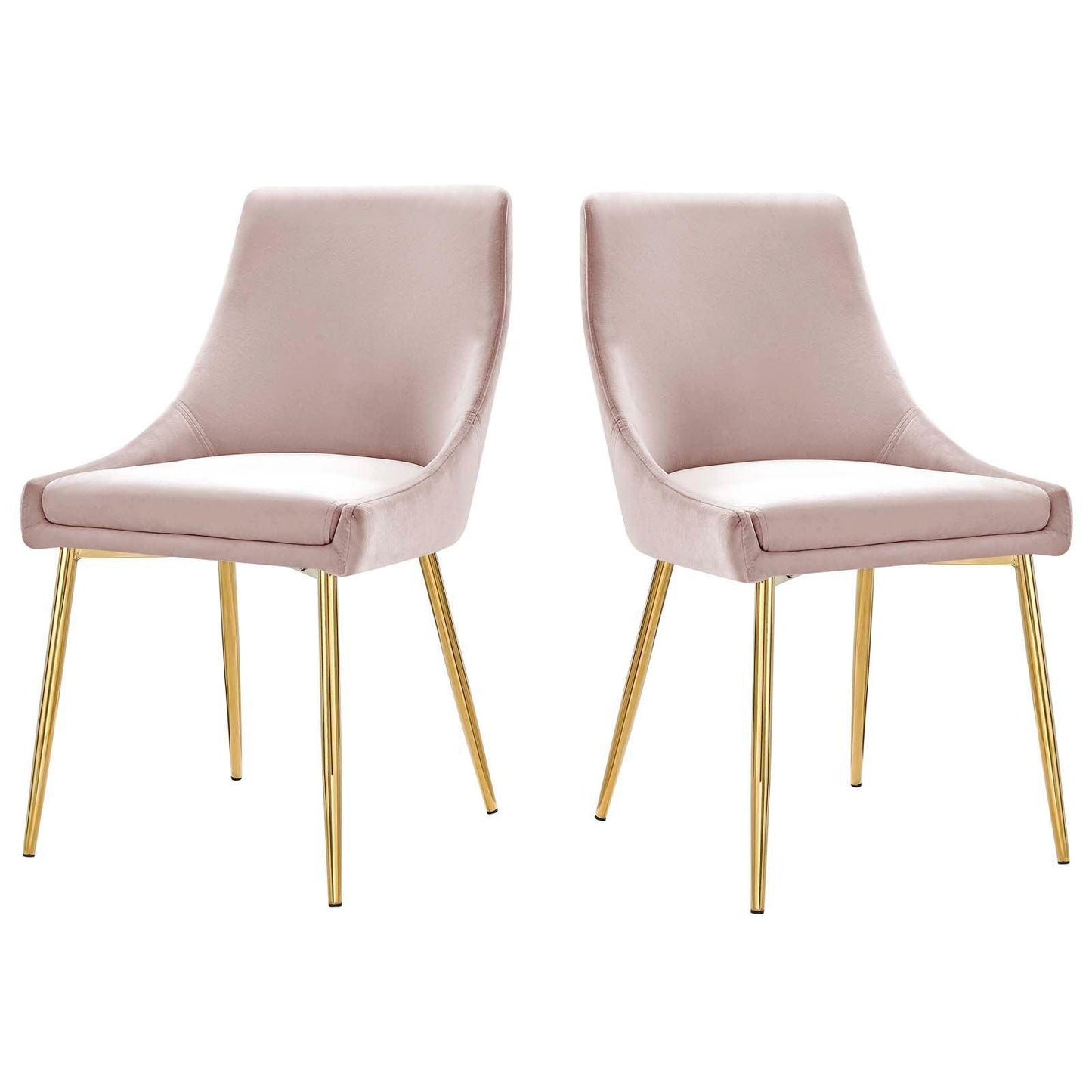 Modway Viscount Performance Velvet Dining Chairs - Set of 2 FredCo