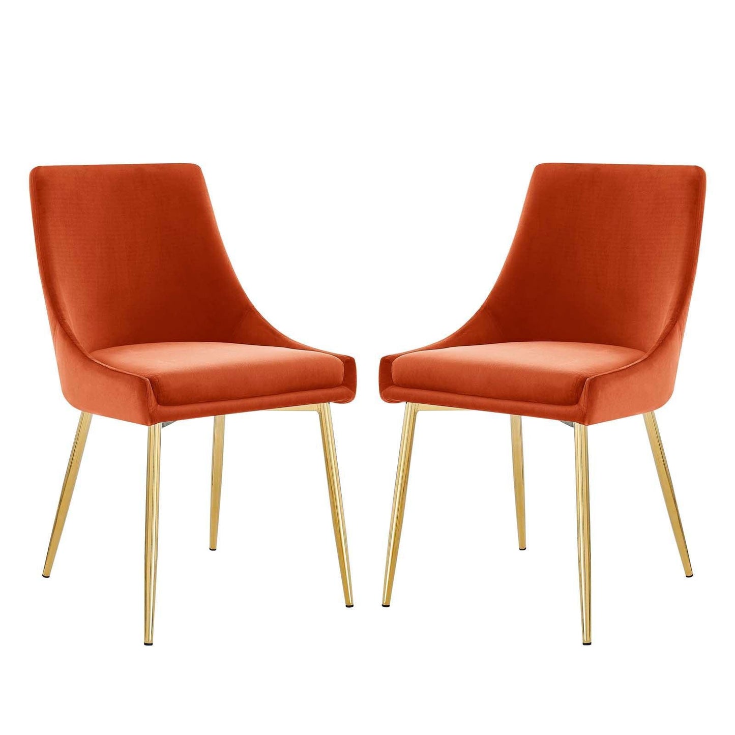 Modway Viscount Performance Velvet Dining Chairs - Set of 2 FredCo