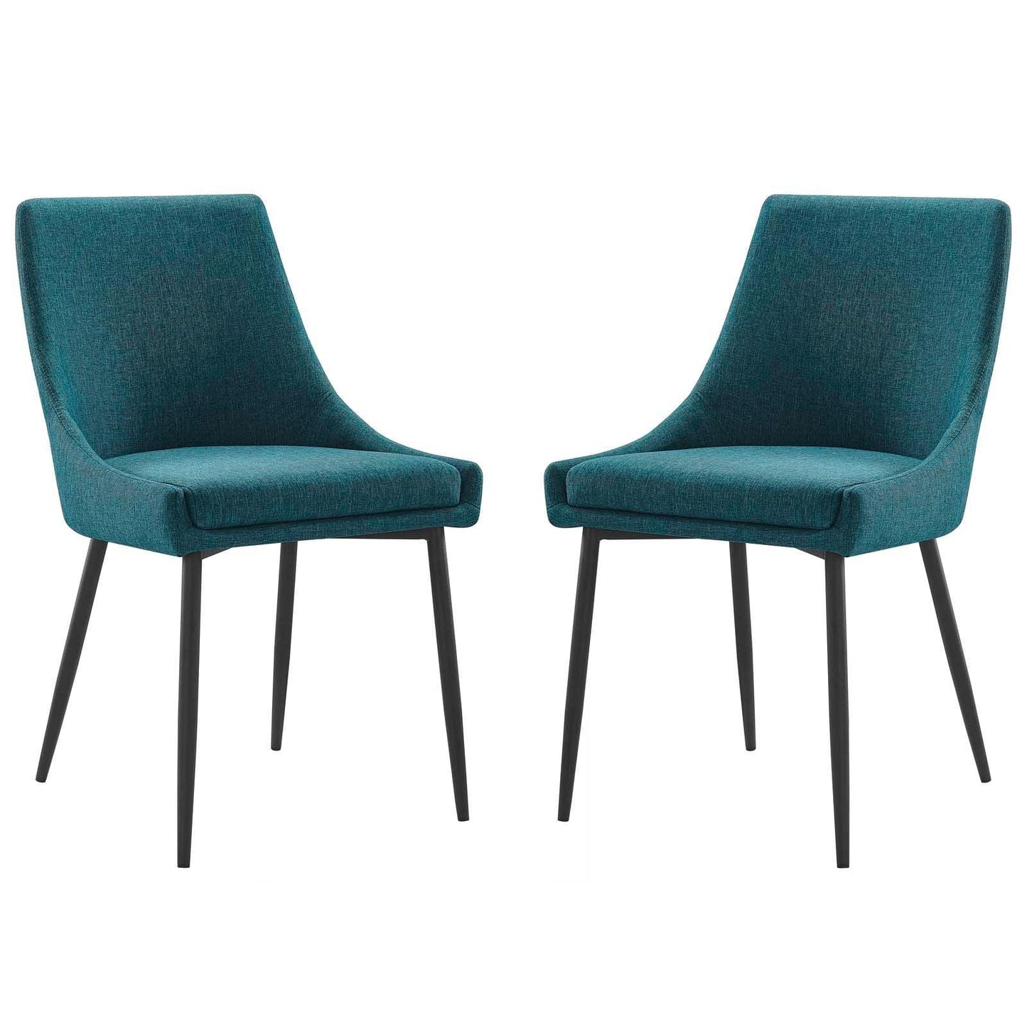Modway Viscount Upholstered Fabric Dining Chairs - Set of 2 FredCo