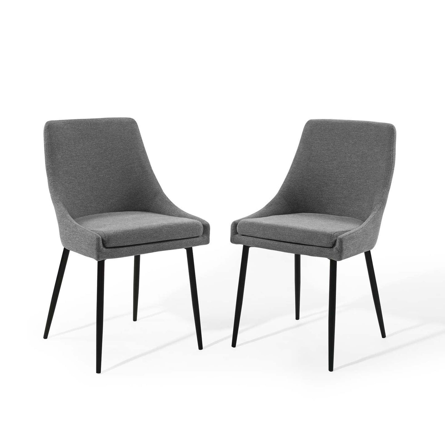 Modway Viscount Upholstered Fabric Dining Chairs - Set of 2 FredCo