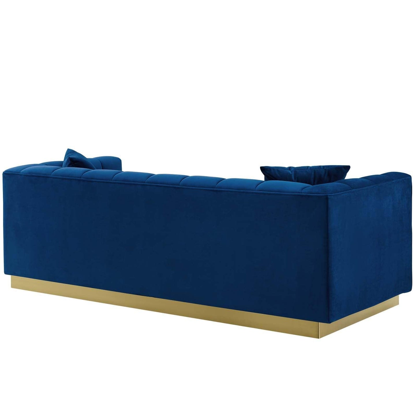 Modway Vivacious Biscuit Tufted Performance Velvet Sofa FredCo