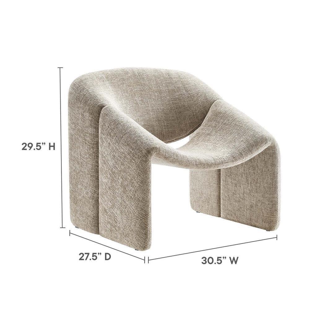 Modway Vivi Chenille Upholstered Accent Chair FredCo