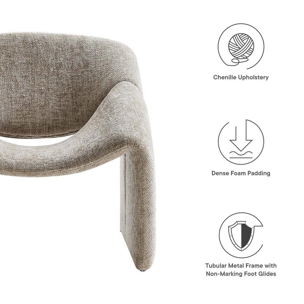 Modway Vivi Chenille Upholstered Accent Chair FredCo