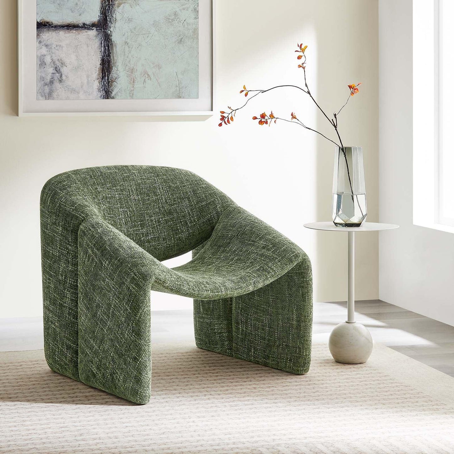 Modway Vivi Chenille Upholstered Accent Chair FredCo