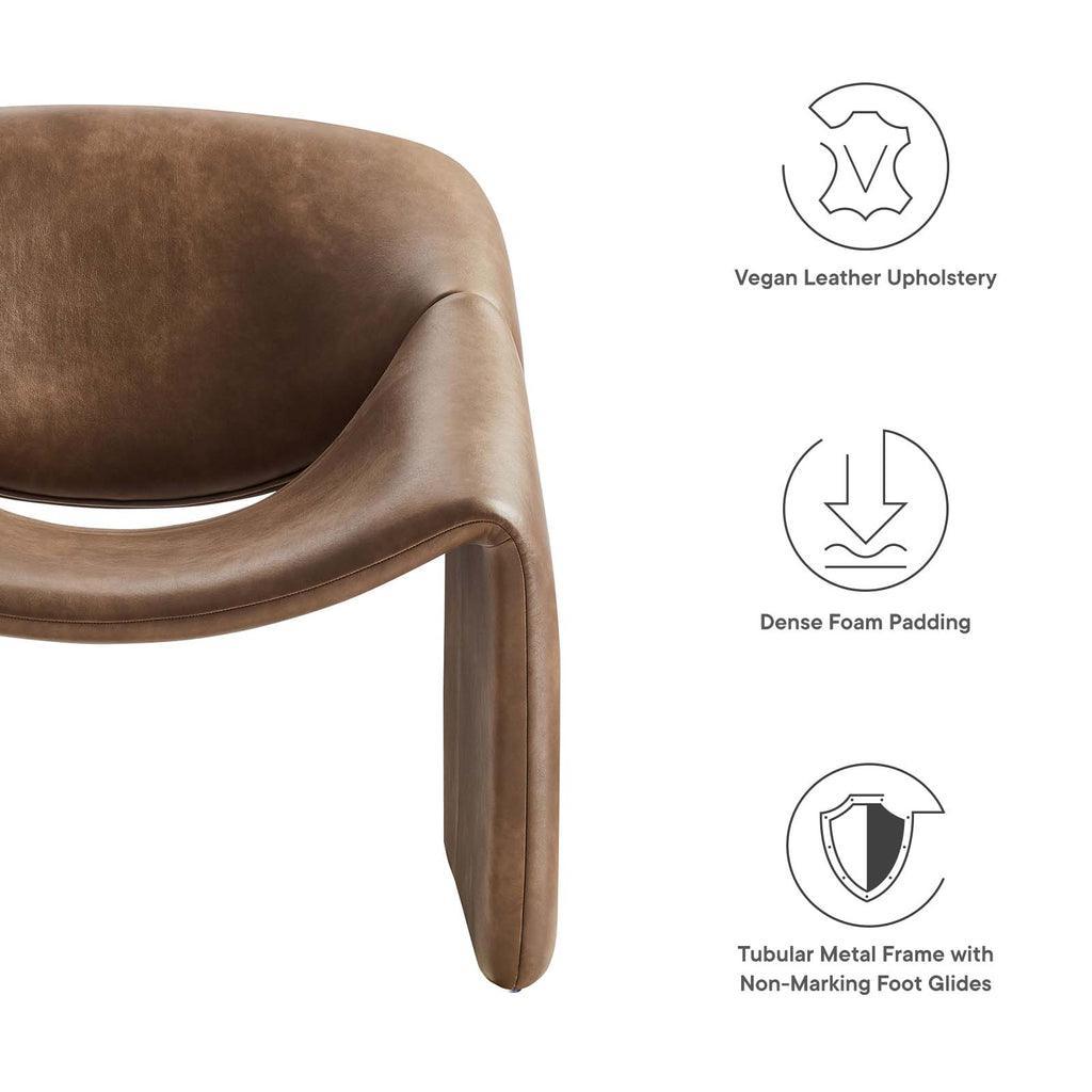 Modway Vivi Vegan Leather Accent Chair FredCo