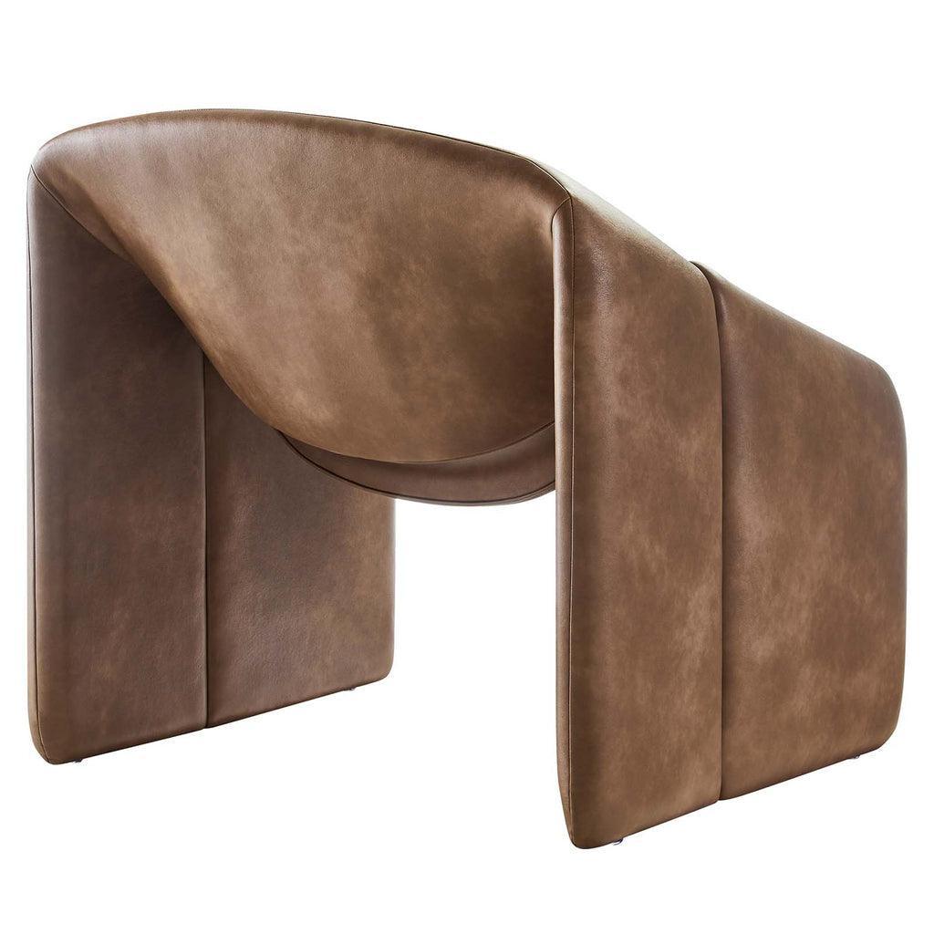 Modway Vivi Vegan Leather Accent Chair FredCo