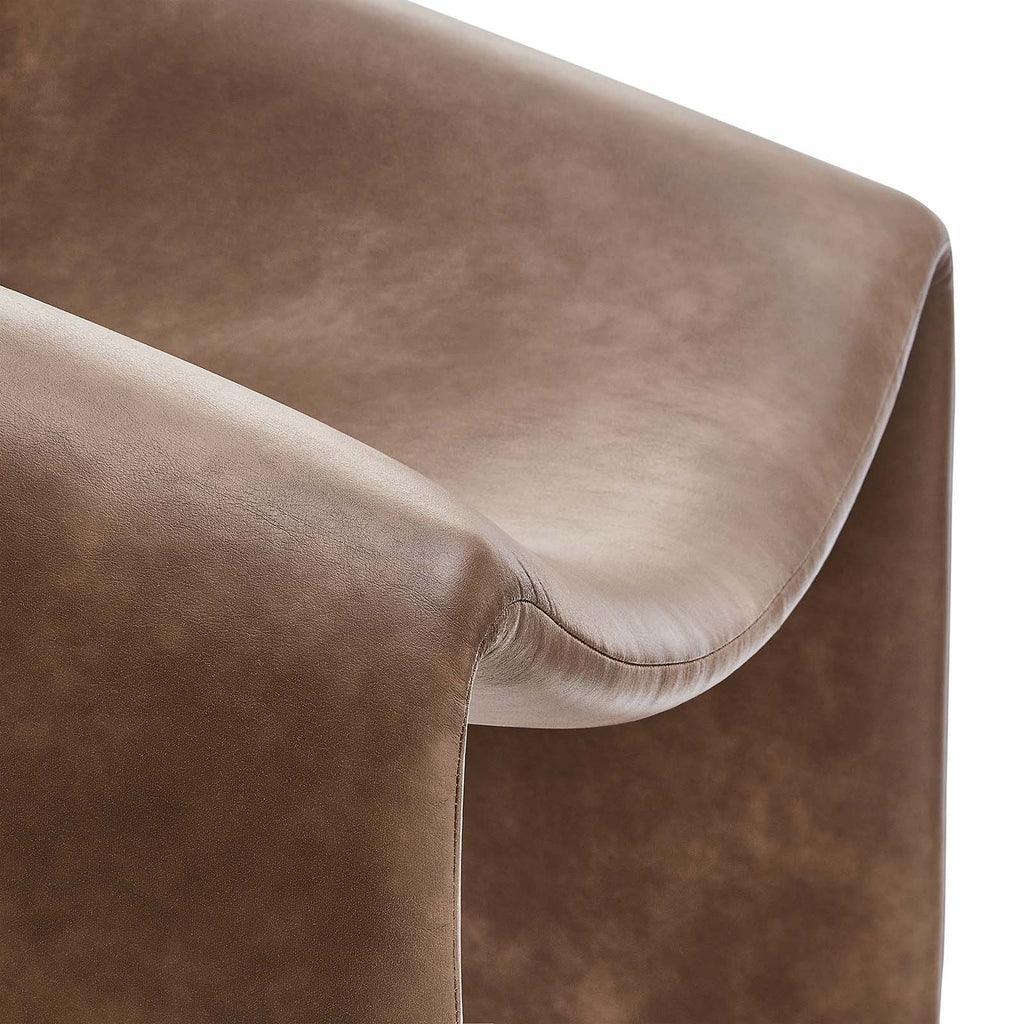Modway Vivi Vegan Leather Accent Chair FredCo