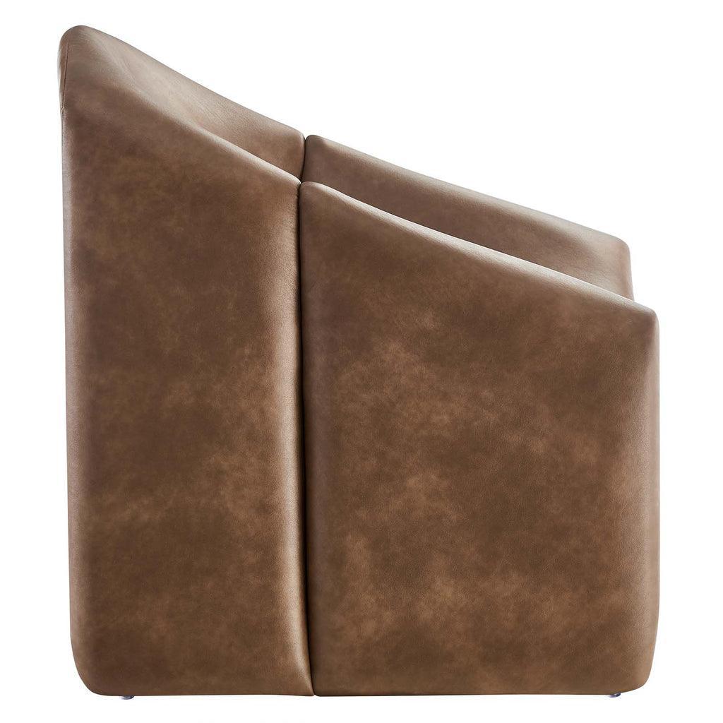 Modway Vivi Vegan Leather Accent Chair FredCo