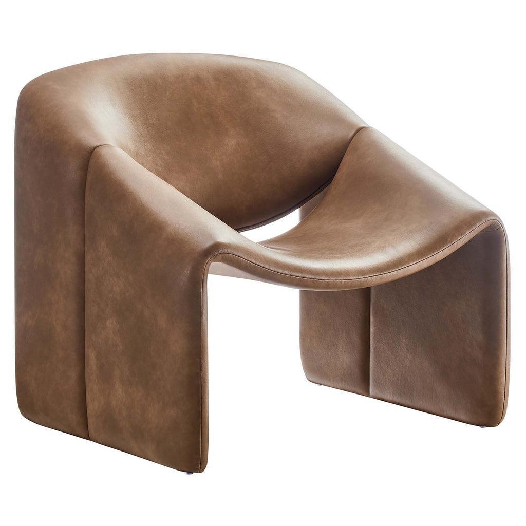 Modway Vivi Vegan Leather Accent Chair FredCo