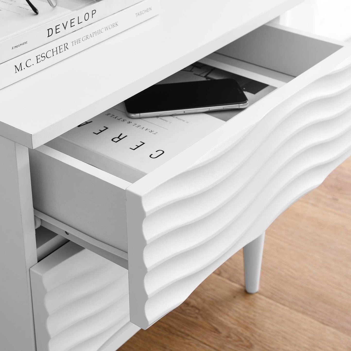 Modway Wavelet 2-Drawer Nightstand FredCo