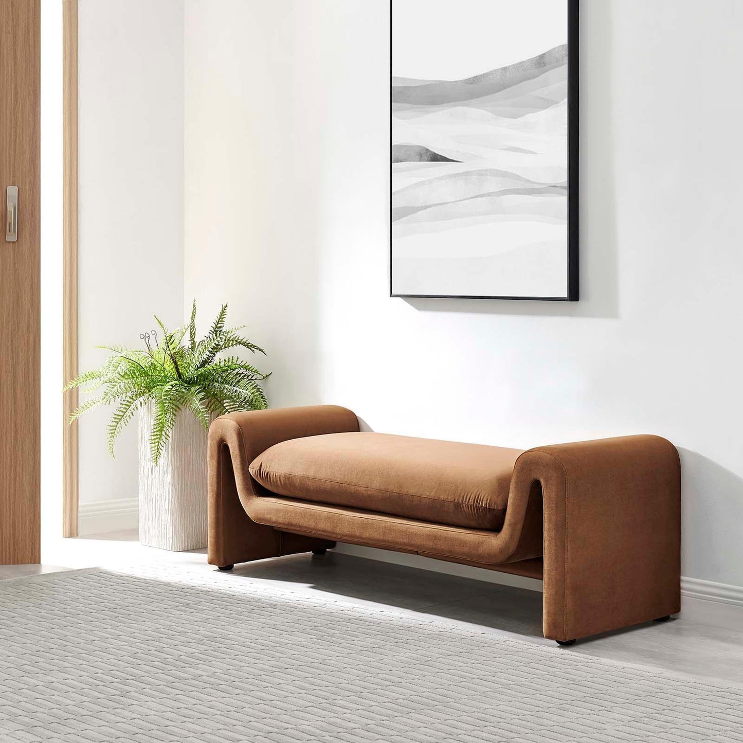 Modway Waverly Performance Velvet Bench FredCo