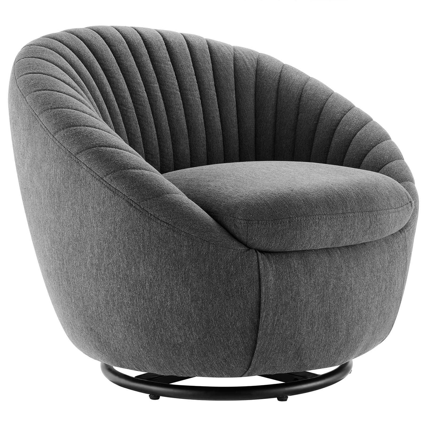 Modway Whirr Tufted Fabric Swivel Chair FredCo