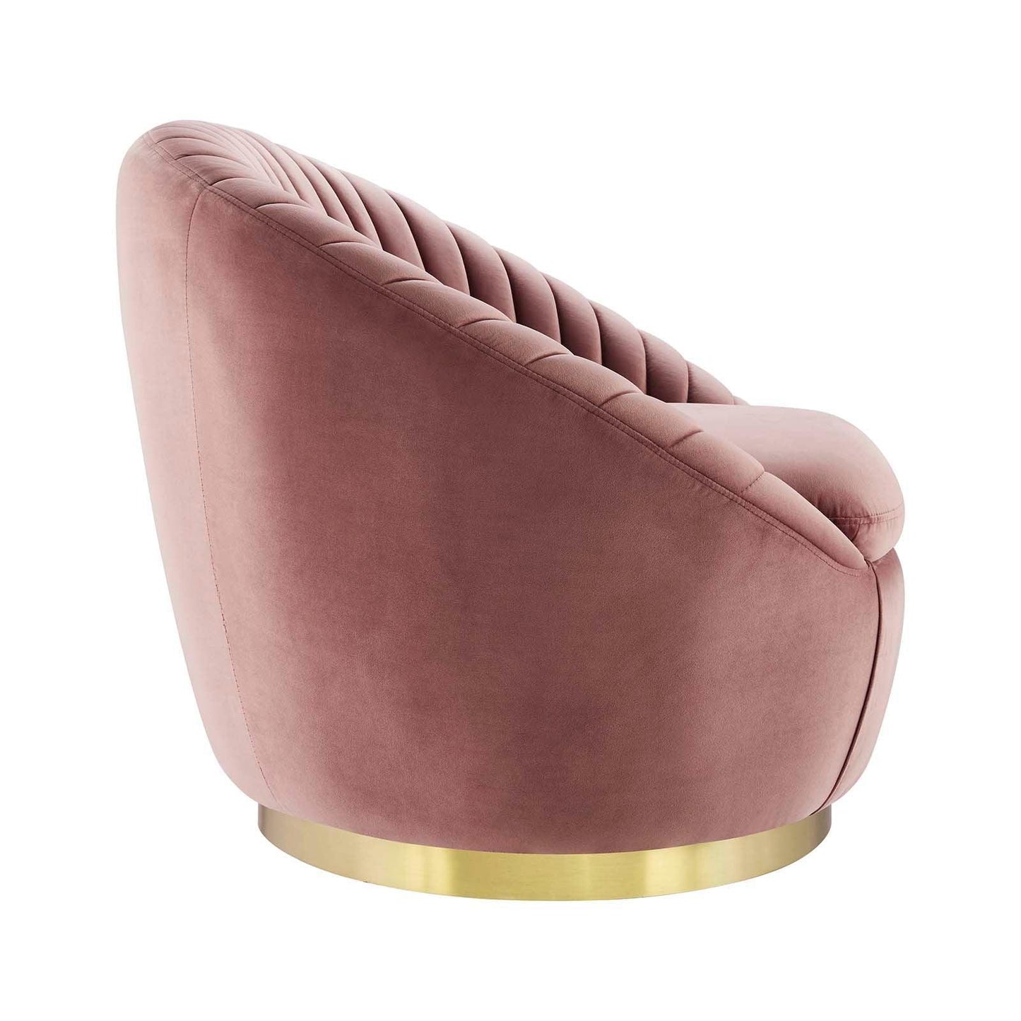 Modway Whirr Tufted Performance Velvet Swivel Chair FredCo