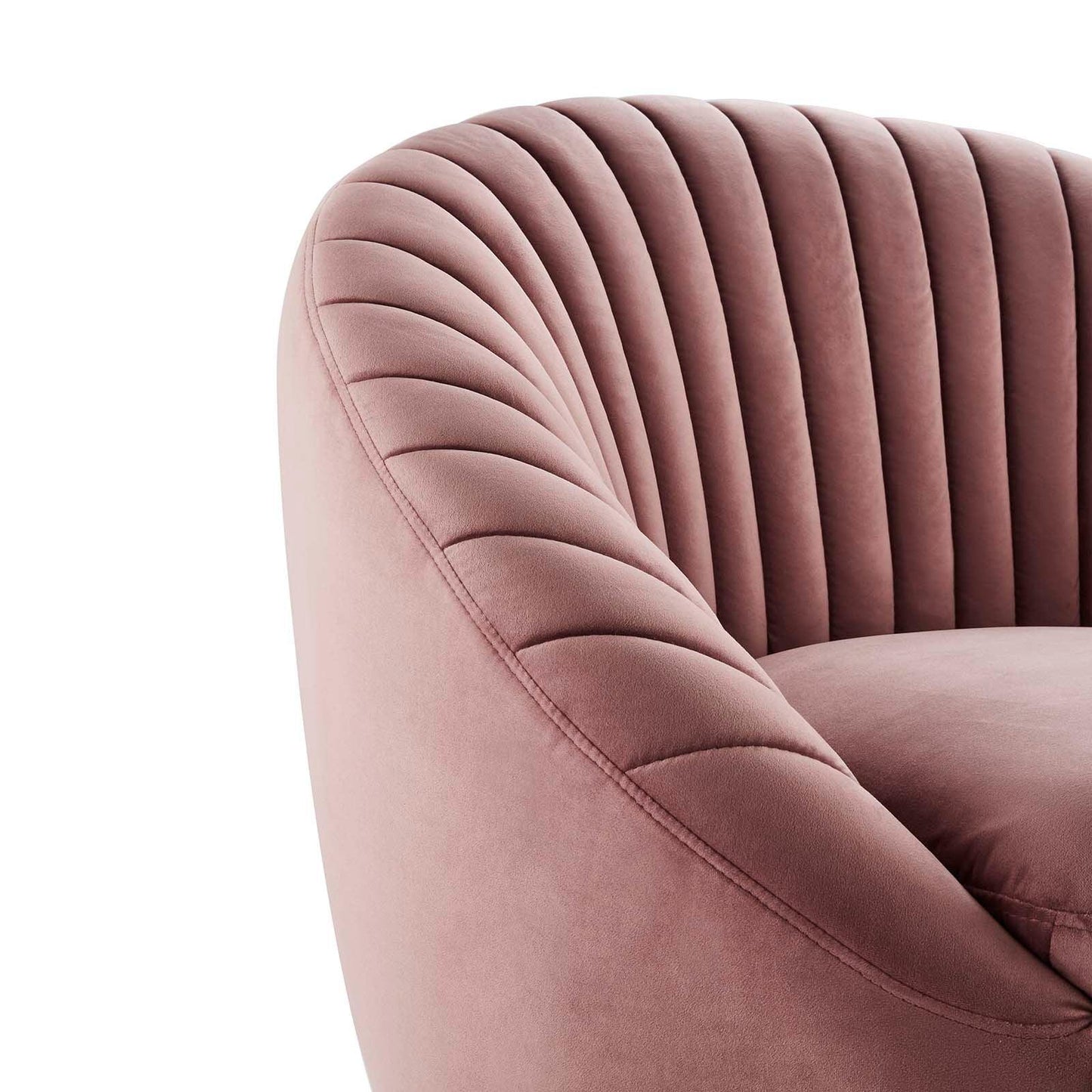 Modway Whirr Tufted Performance Velvet Swivel Chair FredCo