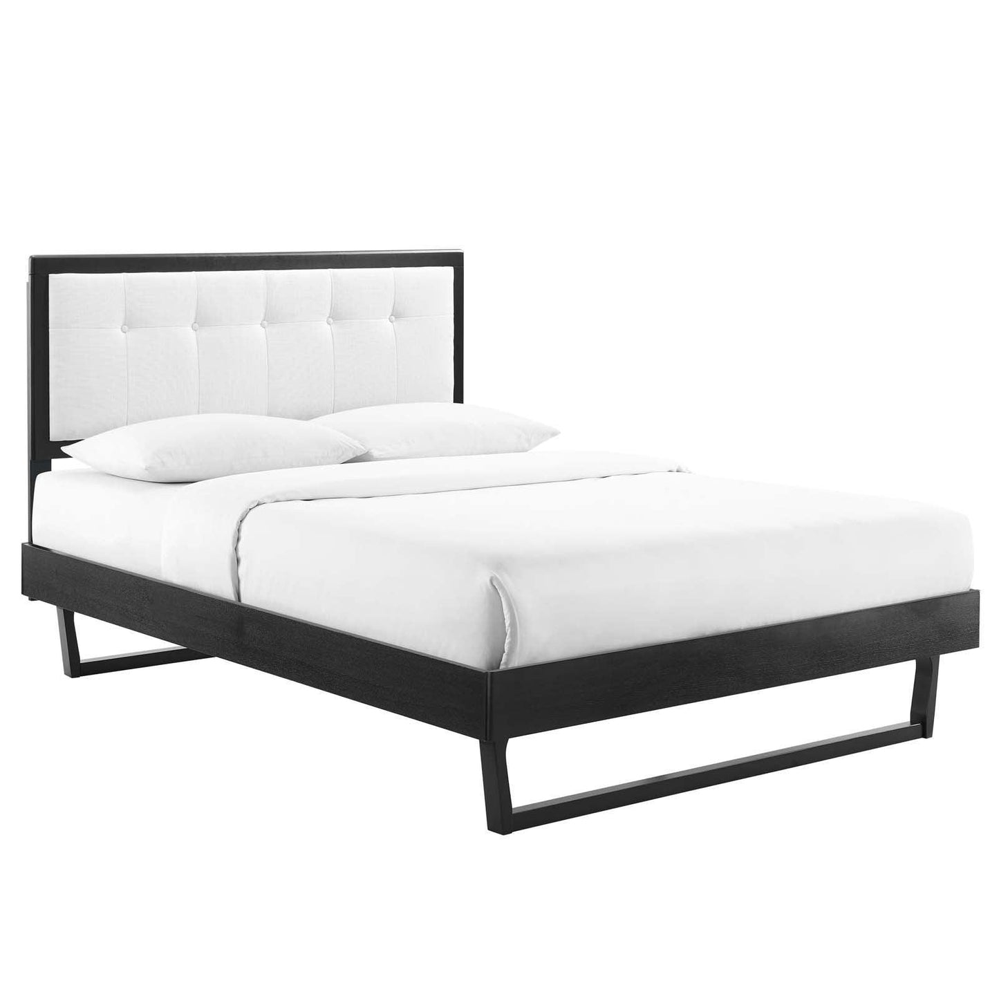 Modway Willow Full Wood Platform Bed With Angular Frame FredCo