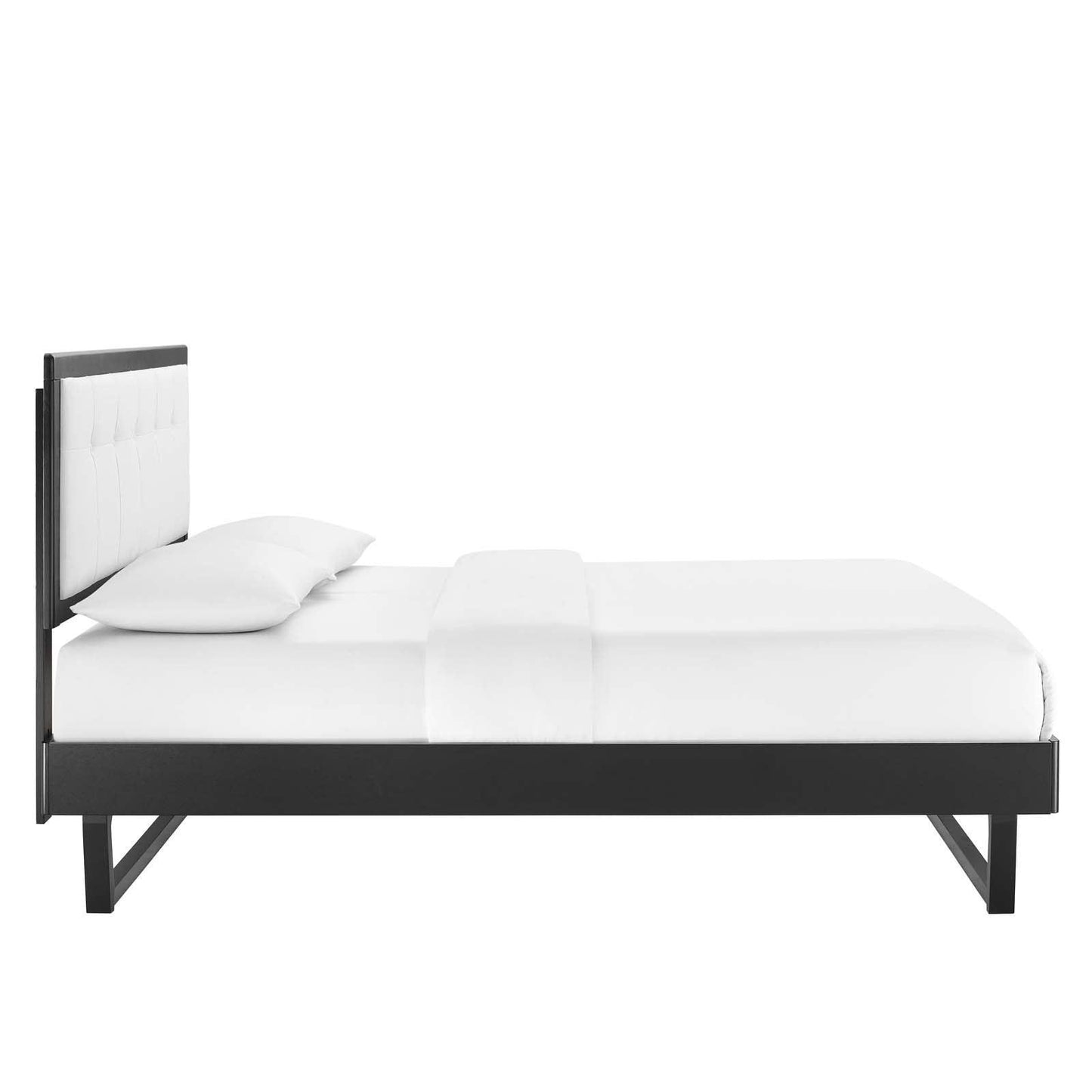 Modway Willow Full Wood Platform Bed With Angular Frame FredCo