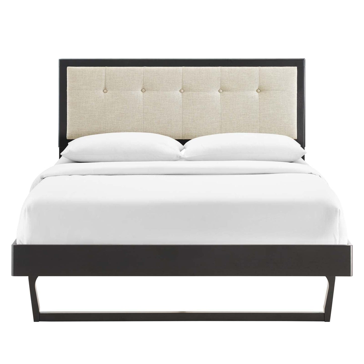 Modway Willow King Wood Platform Bed With Angular Frame FredCo