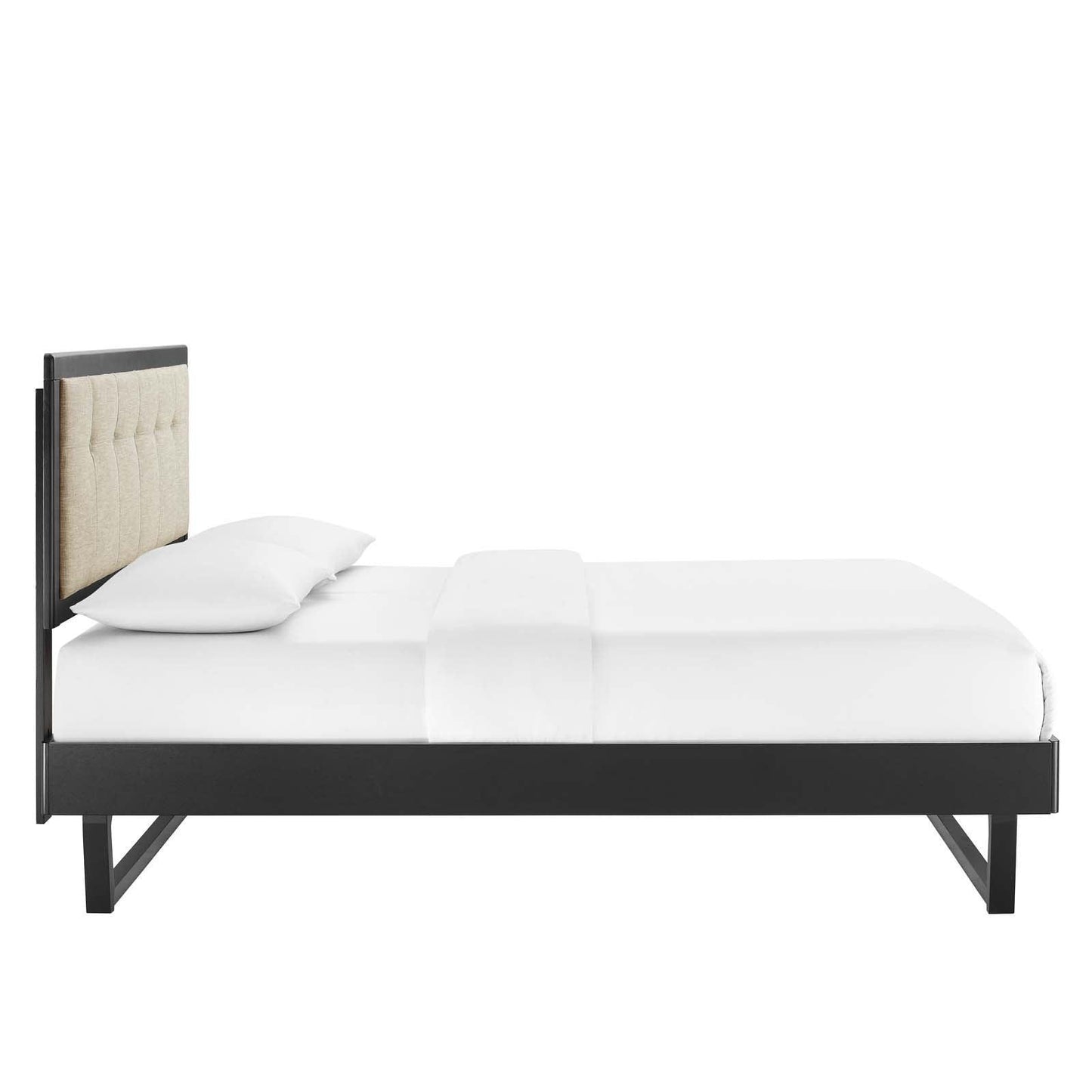 Modway Willow King Wood Platform Bed With Angular Frame FredCo