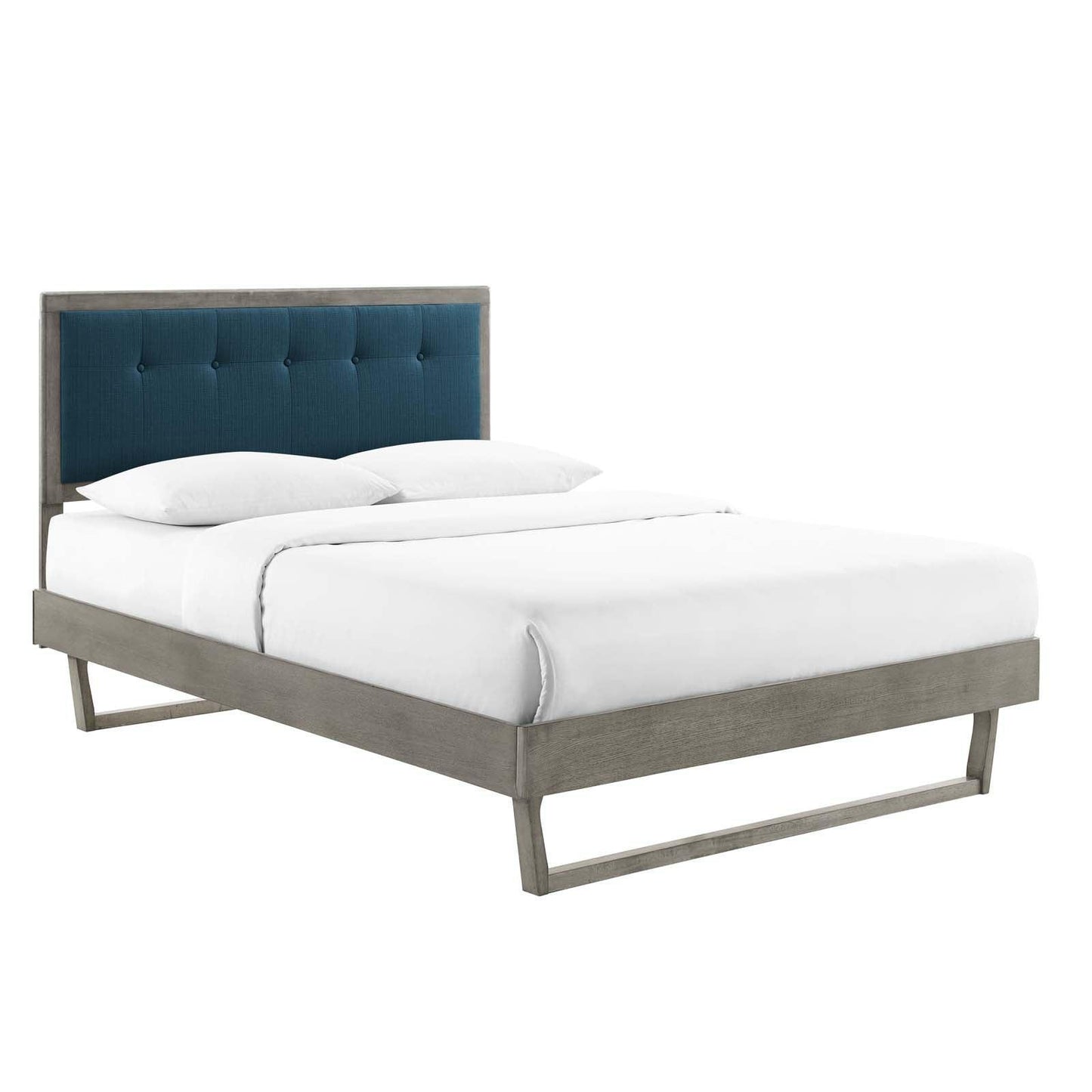 Modway Willow King Wood Platform Bed With Angular Frame FredCo