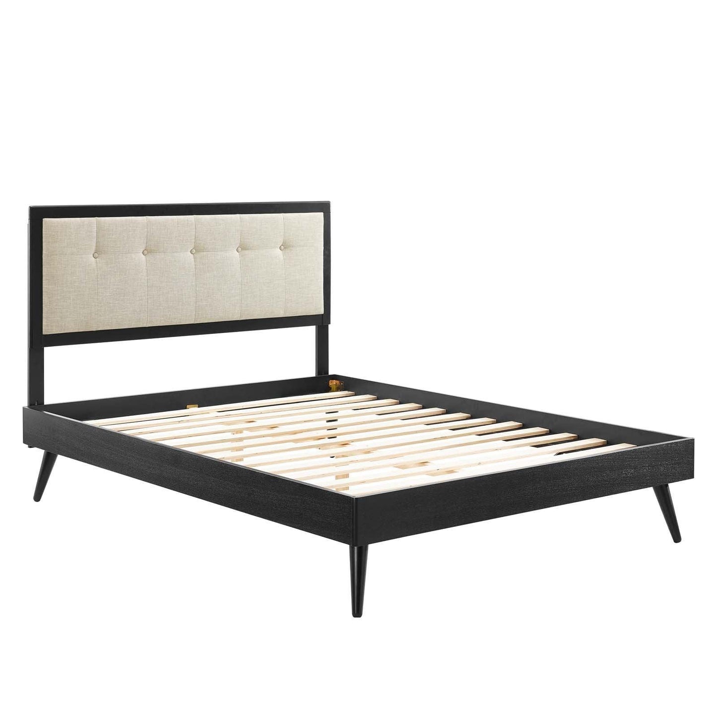 Modway Willow Queen Wood Platform Bed With Splayed Legs FredCo