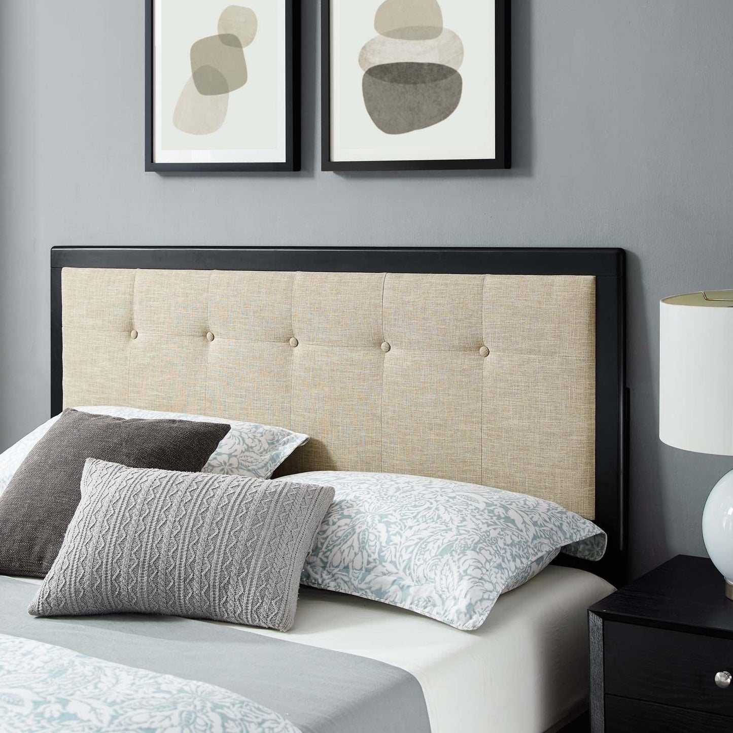 Modway Willow Queen Wood Platform Bed With Splayed Legs FredCo