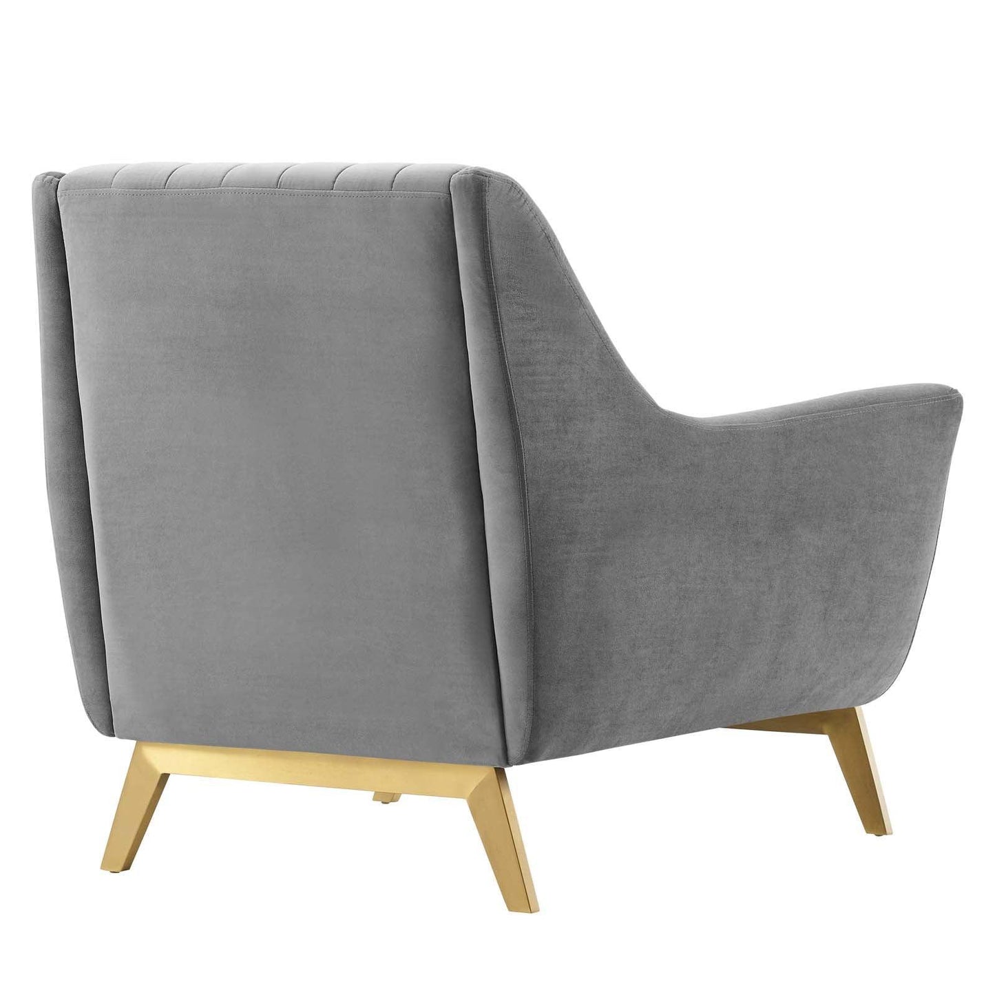 Modway Winsome Channel Tufted Performance Velvet Armchair FredCo