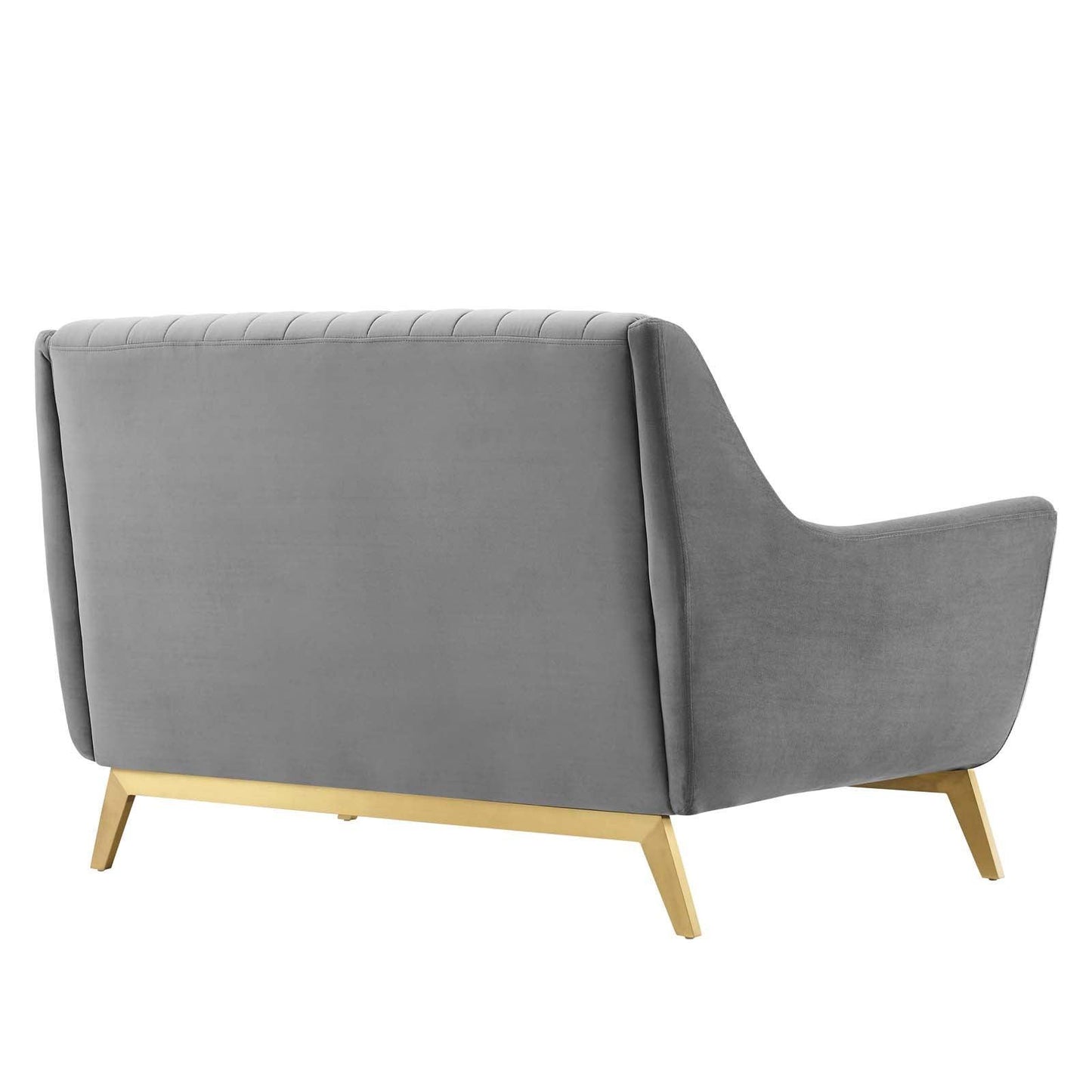 Modway Winsome Channel Tufted Performance Velvet Loveseat FredCo