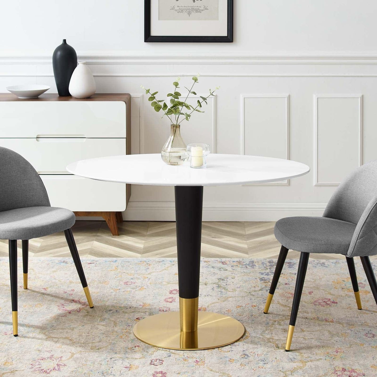 Modway Zinque 42" Oval Dining Table FredCo